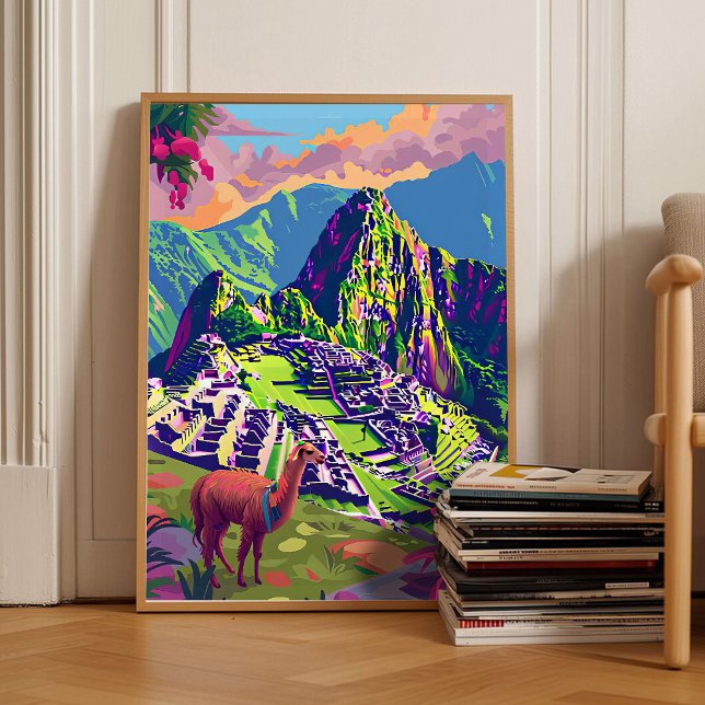 Peru tryck Peru Illustration Machu Picchu Resa  (Skapare uppladdad)