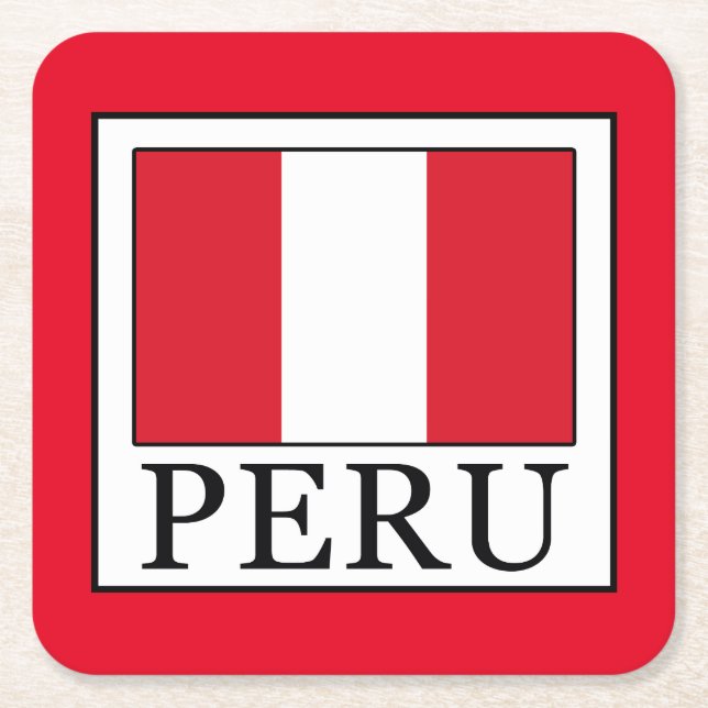 Peru Underlägg Papper Kvadrat (Framsidan)