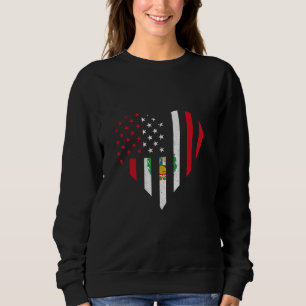 Peru USA Hjärta Peruanansk Flagga Peruansk Stolthe T Shirt