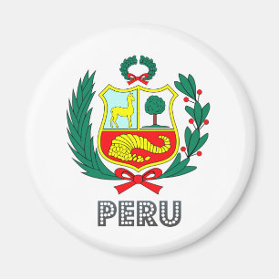 Peru vapensköld magnet
