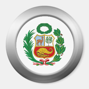 Perú vapensköld magnet