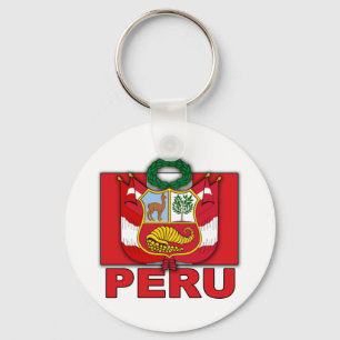 Peru vapensköld nyckelring