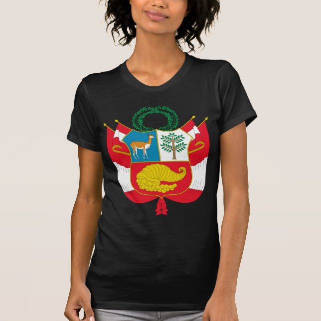 Peru vapensköld t-shirt (Framsida)