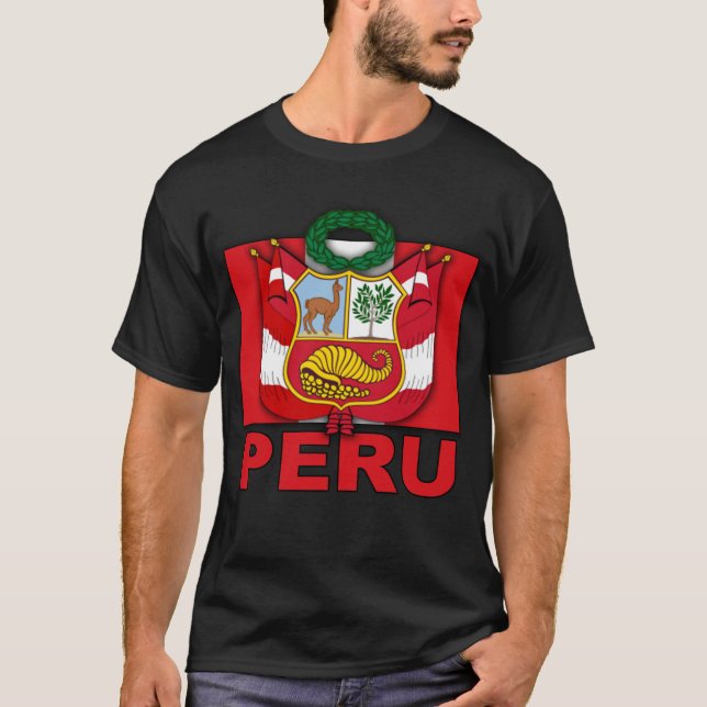 Peru vapensköld tee shirt (Framsida)