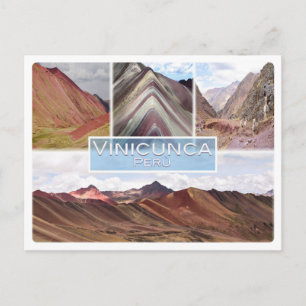Peru - Vinicunca - Red Valley - Vykort