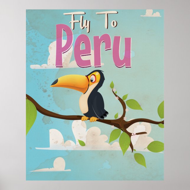 Peru Vintage Resemalj. Poster (Framsidan)