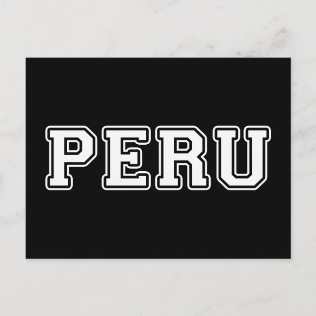 Peru Vykort (Framsida)