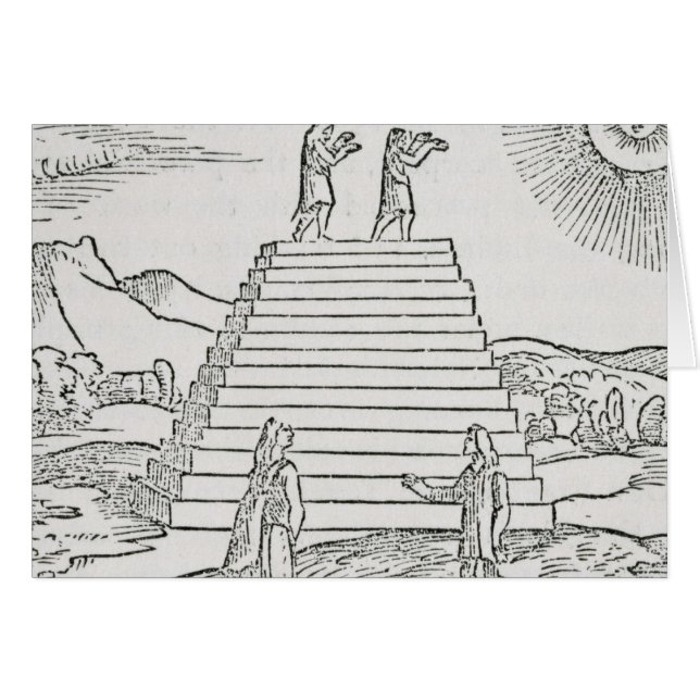 Peruaner som tillber Sun'en Hälsningskort (Framsidan Horizontal)