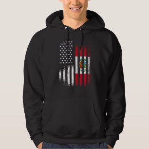 Peruansk-amerikansk patriot under den spansktaland hoodie