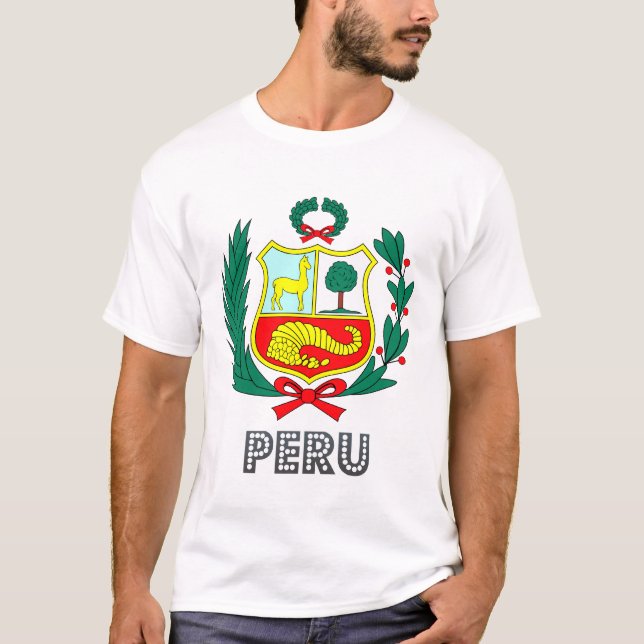 Peruansk Emblem T Shirt (Framsida)