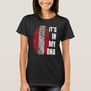 Peruansk Flagga Dna Fingerprint Peru T Shirt
