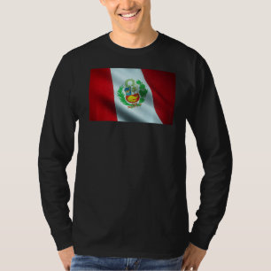 Peruansk Flagga för peruansk Coola Proud Manar Kvi T Shirt