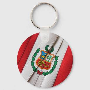 PERUANSK flagga Nyckelring
