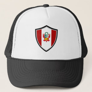 Peruansk flagga truckerkeps