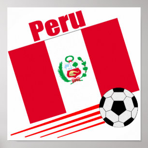 Peruansk fotbollsgrupp poster