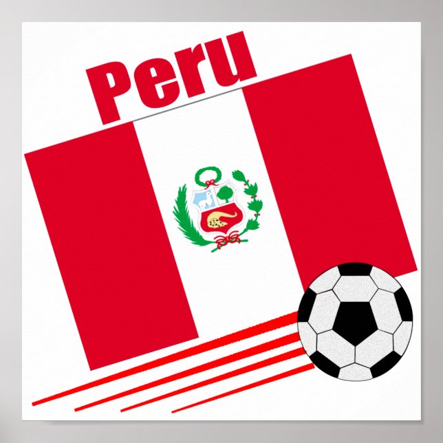 Peruansk fotbollsgrupp poster (Framsidan)