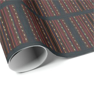 Peruansk Inca som väver designrandar Presentpapper