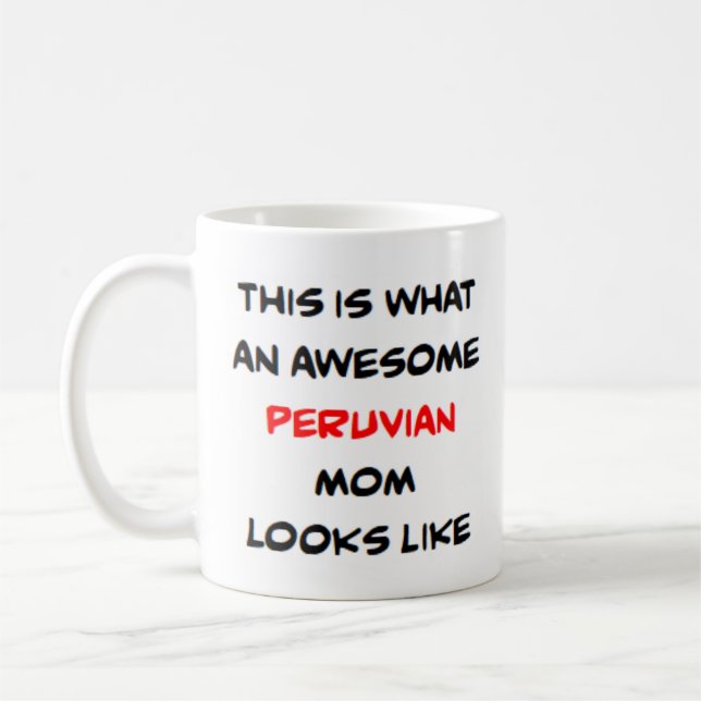 peruansk mamma, fantastisk kaffemugg (Vänster)