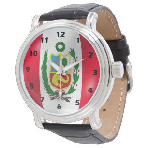 Peruanska Flagga Armbandsur