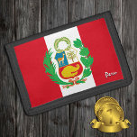 Peruanska flagga, mode, peruanska patrioter/sport<br><div class="desc">WALLETS: Peru och Peruanska Flagga mode - kärlek mitt land,  resegåvor,  morapafödelsedag,  nationalpatrioter/sportfantaster</div>