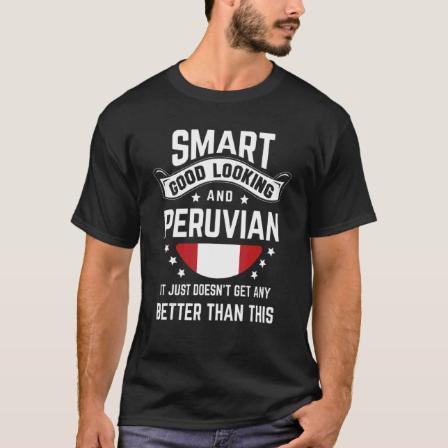 Peruanska Flagga Native Pride Peru Peruanska rötte T Shirt (Framsida)