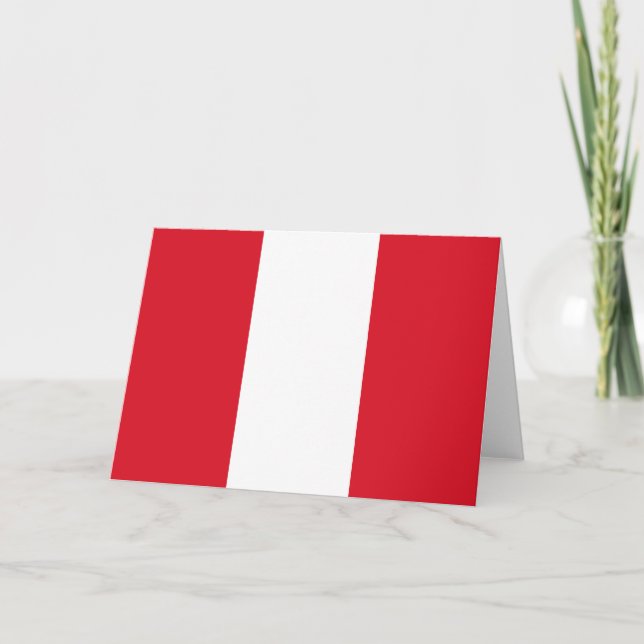 Peruanska Flagga (Peru) Kort (Framsida)
