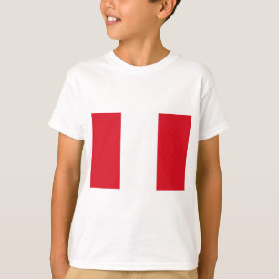 Peruanska Flagga (Peru) T Shirt