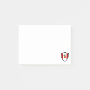 Peruanska flagga post-it block