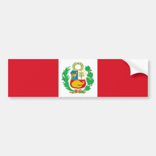 Peruanska flaggan bildekal