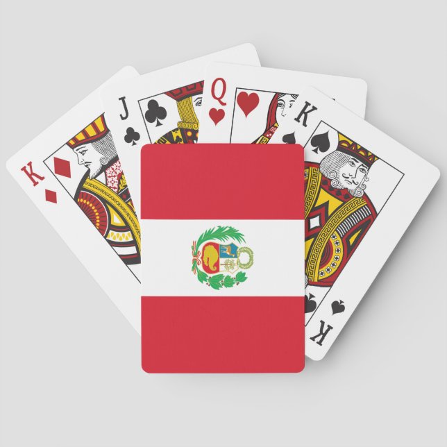 Peruanska flaggan casinokort (Baksidan)