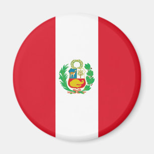 Peruanska flaggan magnet