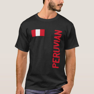 Peruanska flaggan och Perus rötter T Shirt