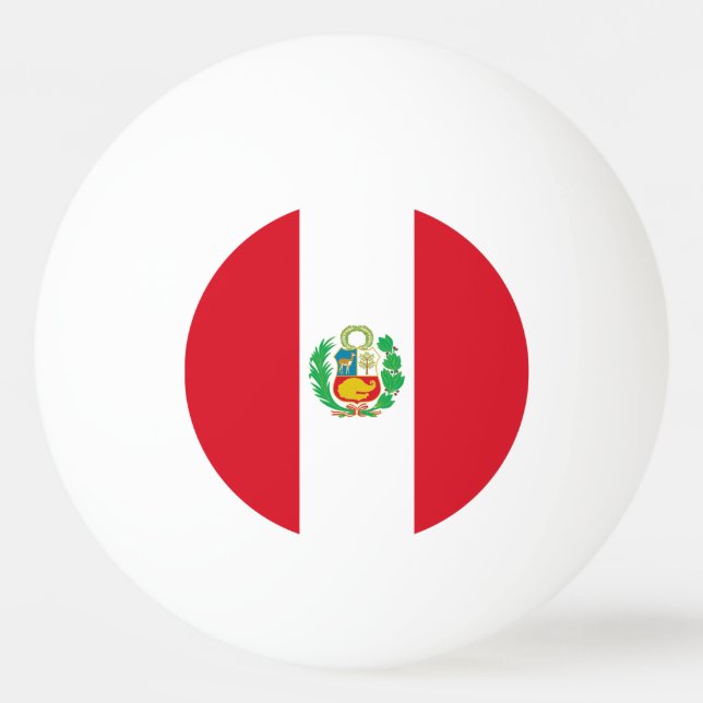 Peruanska flaggan pingisboll (Framsidan)