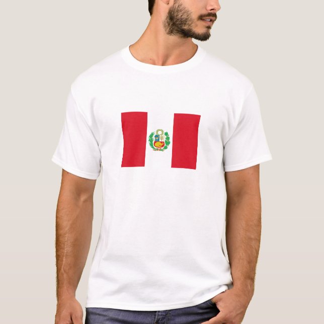 Peruanska flaggan t shirt (Framsida)
