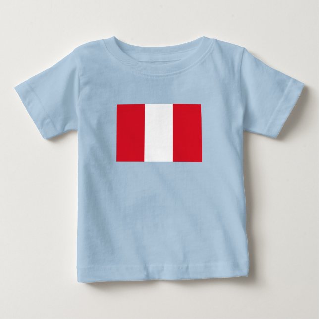 Peruanska flaggan t shirt (Framsida)
