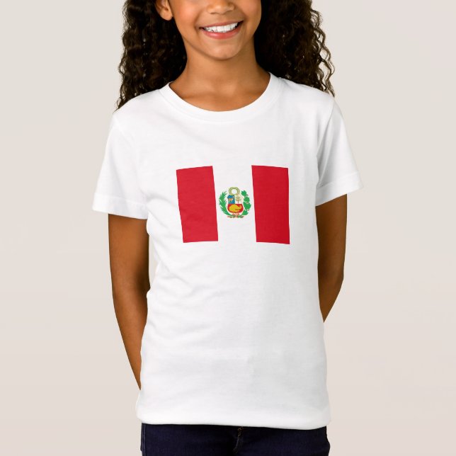 Peruanska flaggan t shirt (Framsida)