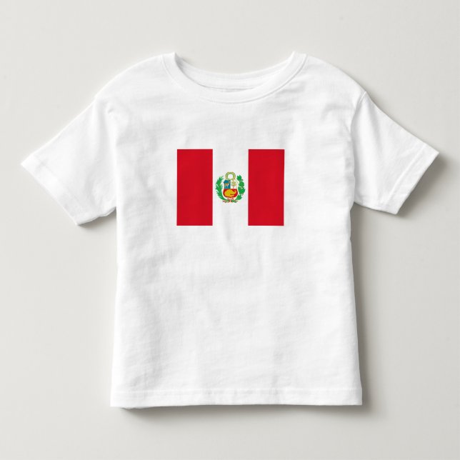 Peruanska flaggan t shirt (Framsida)