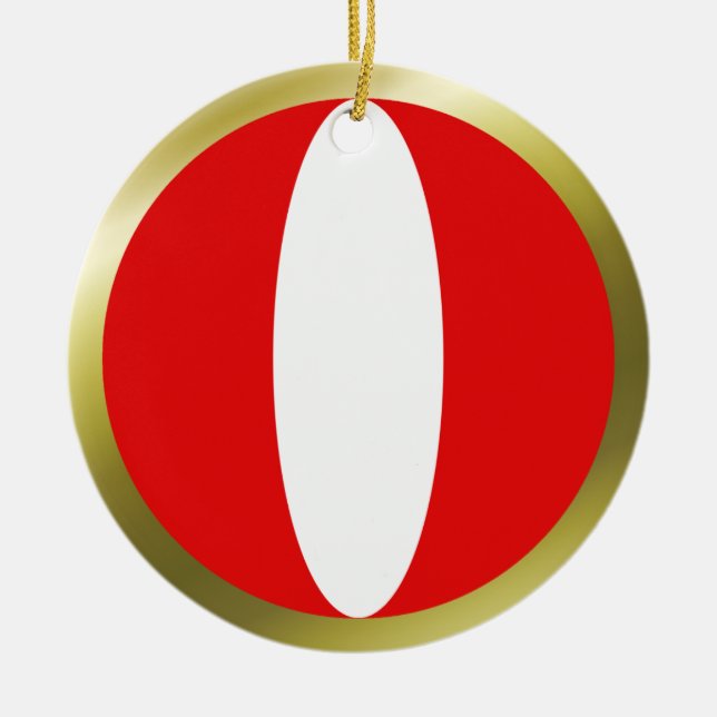Peruanska flaggprydnad julgransprydnad keramik (Framsidan)