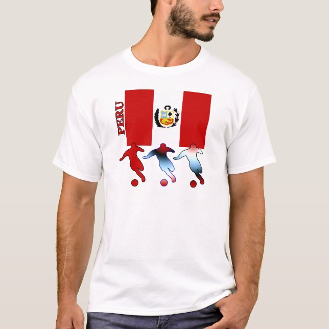 Peruanska fotbollspelare t shirt (Framsida)