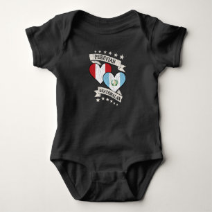 Peruanska gualanska Heart Flaggor Peru Guatemala T Shirt