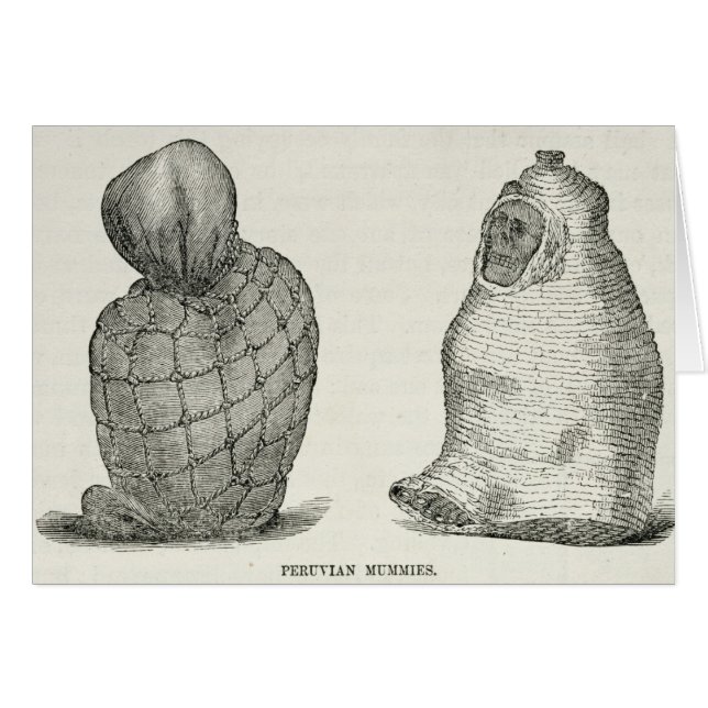 Peruanska mammor hälsningskort (Framsidan Horizontal)