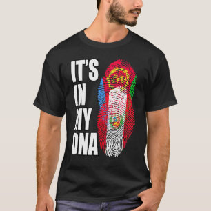 Peruanska och eritreanska Mix DNA-Flagga T Shirt