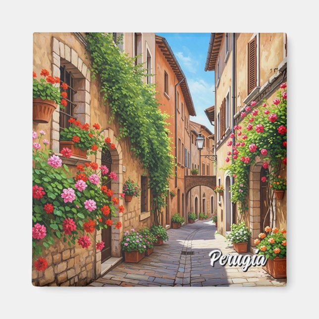 Perugia Italien Resa Magnet (Framsidan)
