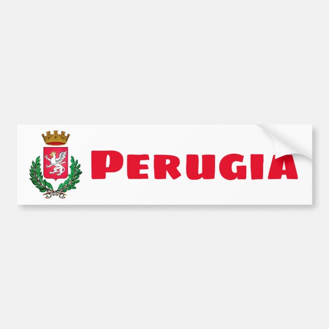 Perugias stadsvapen, Italien Bildekal (Framsidan)