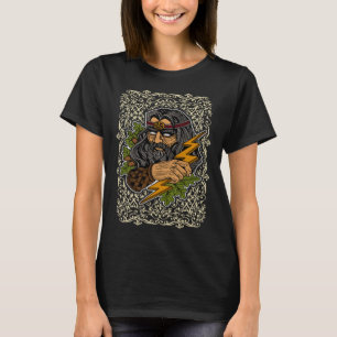 Perun Slavic myths pagan lord stormy arm 4 T Shirt