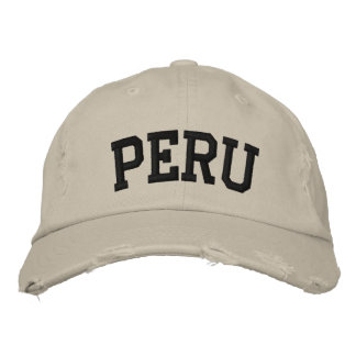 Perus broiserat hat broderad keps