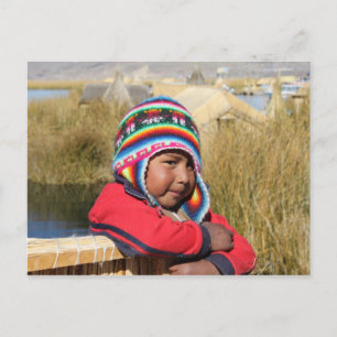 Perus Child - Boy Vykort