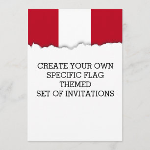 Perus Flagga Inbjudningar