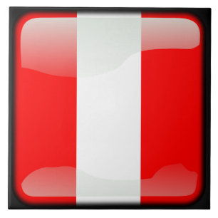 Perus flagga kakelplatta