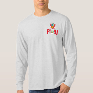 Perus Flagga och Jacka av Arm Patriotic T Shirt
